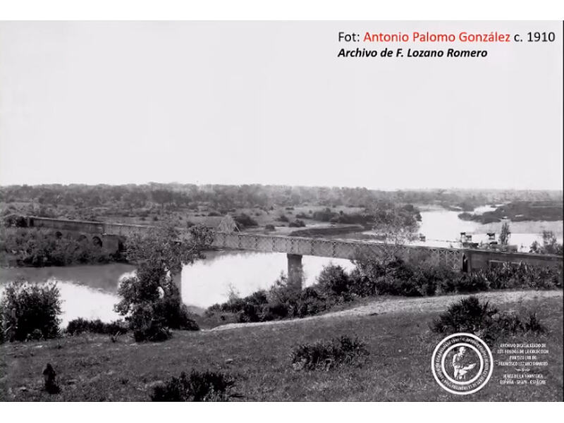 Puente-sifón de La Florida sobre el río Guadalete hacia 1910