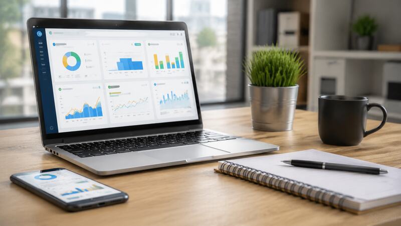 Panel de métricas para medir llamadas, reservas y clientes obtenidos por internet