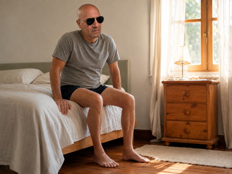 Mel preparándose para salir de la cama como primer paso ante un bajón emocional